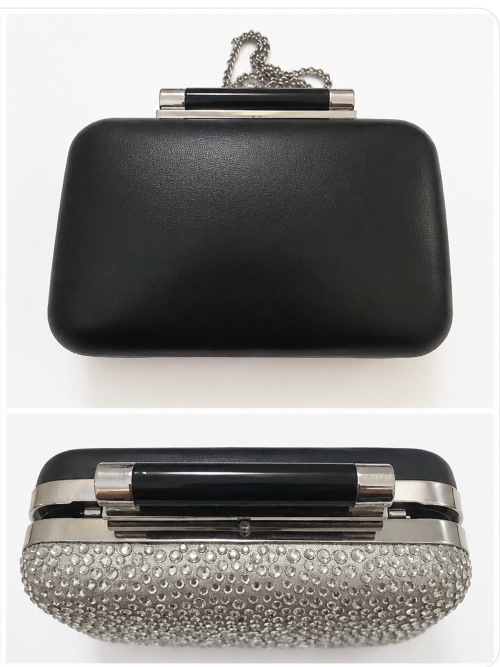 DVF Evening Bag- Rhinestone & Leather Clutch $295
Convertible Chain Bag NWOT - Picture 2 of 8